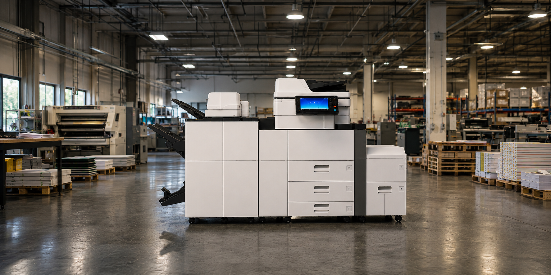 Production copier in a print production facility