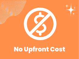 Zero dollar upfront cost illustration